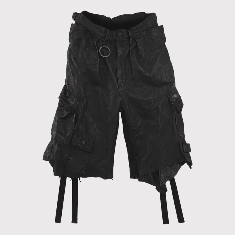 Rustic Edged HBT Short(VEGETABLE TANNING PIG LE