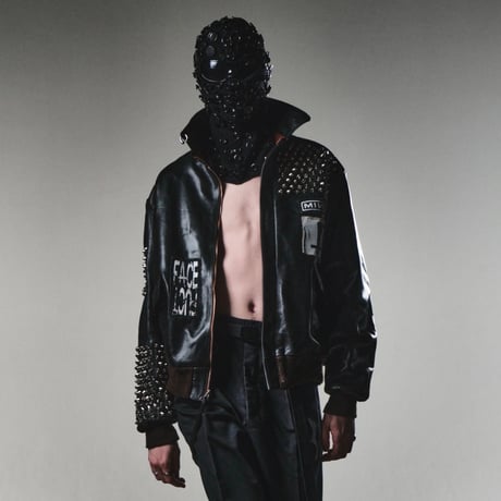 Bootleg Flight Leather Jacket(BROWN CORE) BLACK
