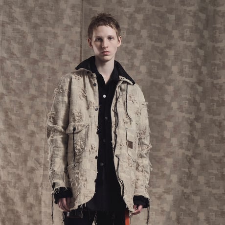 Rustic Collar Chore Jacket Boro Crust(SAND)