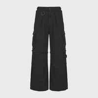 Slash Seam Twist Cargo Pants(AGED TWILL) AGED BLACK