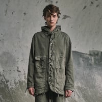 Home Chore With Damaged(INLAY DENIM)OLIVE