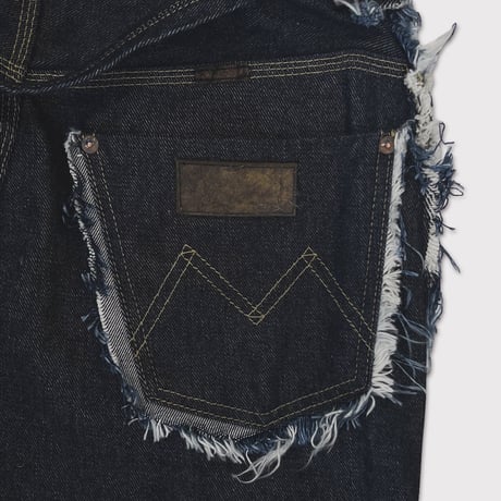 Slash Seam Twist Cargo Jeans(KOJIMA)INDIGO