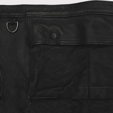 Cargo Kilt(VEGETABLE TANNING PIG LEATHER) DEADSTOCK BK