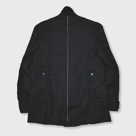 Slash Seam Hunting Tailored Jacket(CLASSIC GABARDINE) BLACK