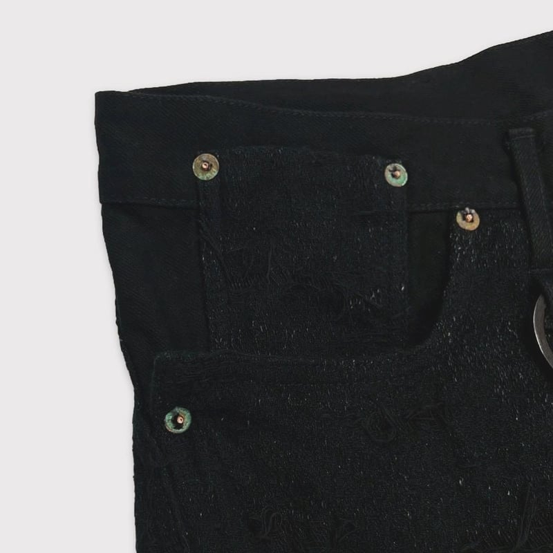 Twist Seam Lot.20603T R&D(100YEARS DENIM) BLACK
