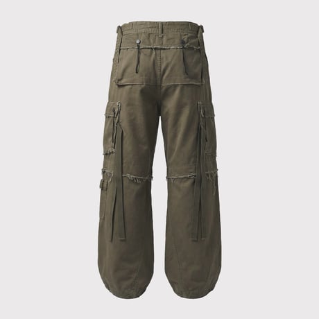Slash Seam Twist Cargo Pants(AGED TWILL) SAND