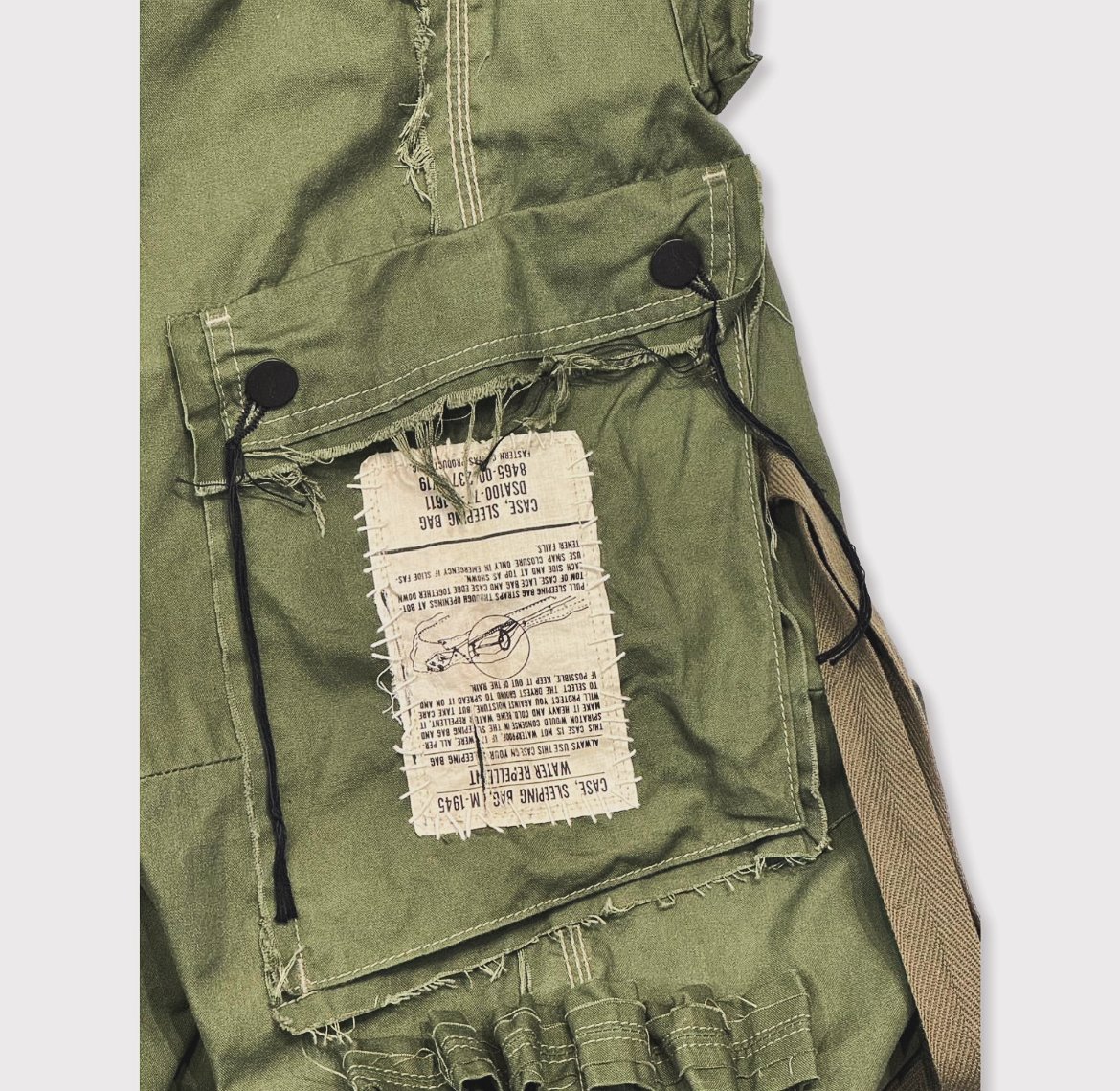 Slash Seam HBT Cargo(VINTAGE US ARMY SLEEPING B