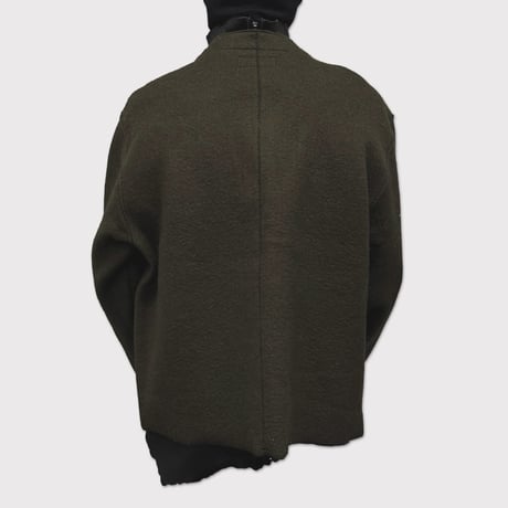 Cut Off 1B Cardigan(NEEDLE SHAGGY MOHAIR) OLIVE