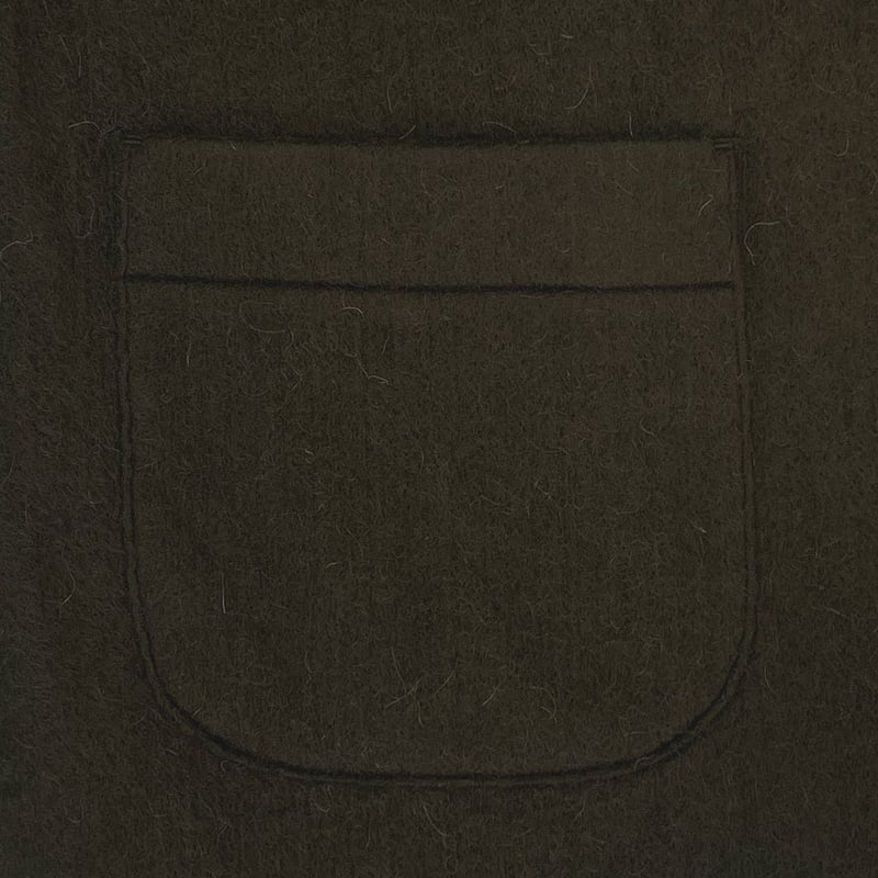 Cut Off 1B Cardigan(NEEDLE SHAGGY MOHAIR) OLIVE