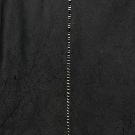 Skin Jacket(VEGETABLE TANNING PIG LEATHER) BLACK