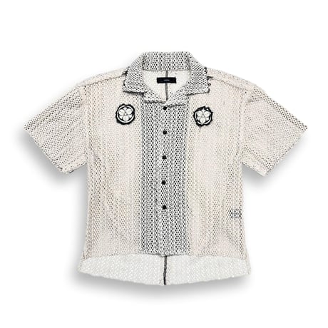 TIMELESS  KAMON ALOHA SHIRT(RASCHEL LACE)  IVORY