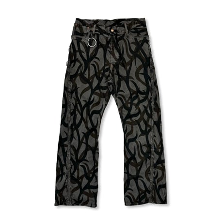 Tribal Camouflage Slash Seam Twist Lot.20746 20Yeas BK(AGED TWILL)