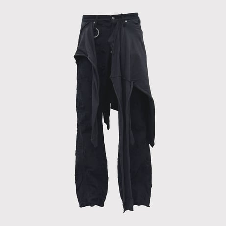 Twist Seam Lot.20746 BORO CRUST With Wrapped(BORO) BLACK