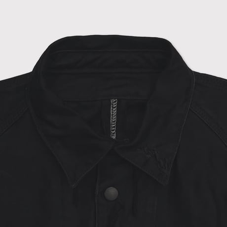 Chore Jacket With Damaged(PIGMENT DYED MOLESKIN) BLACK