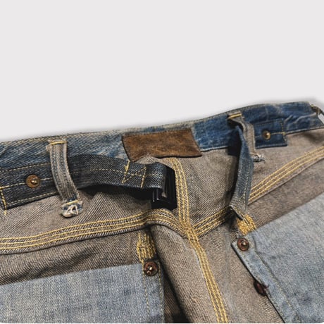 100 YEARS WORK FLARE JEANS INSIDE-OUT (517a)