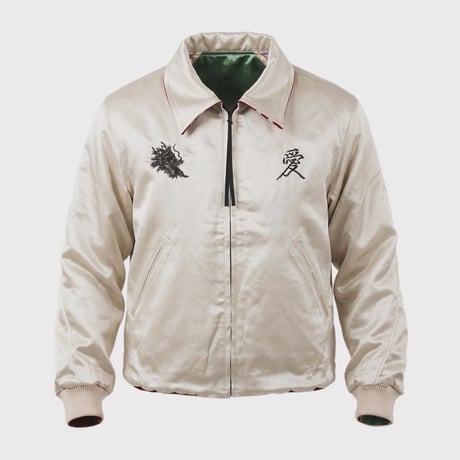 x A PUZZLING HOME Souvenir Love Jacket(TWO FACE) OFF