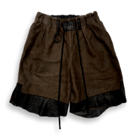 TIMELESS BOXER'S SHORT (TEMPORARY SKIN WASHI LEATHER & SPANISH LAMB LEATHER)