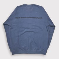 BOOTLEG CREW SWEAT(A MAN'S SHADOW)STAIN