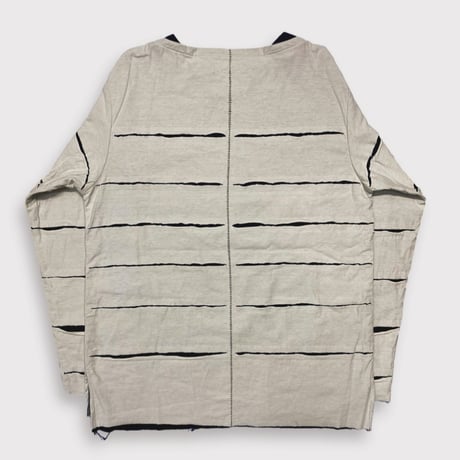Slit Border Boat Neck(DOUBLE STRUCTURED) OFF