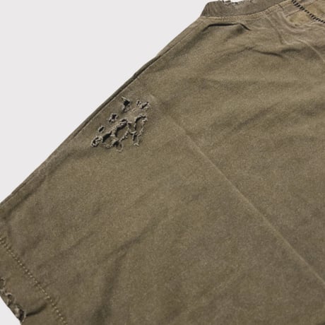 Damaged Tunic With Pocket(PIGMENT DYED) OLIVE