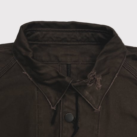 Chore Jacket With Damaged(PIGMENT DYED MOLESKIN) MOCHA
