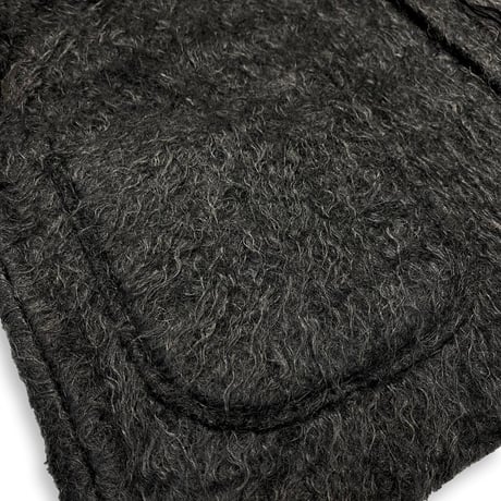 TIMELESS  CUT OFF 1B MOHAIR CARDIGAN SHADOW(ITALIAN MOHAIR KNIT)