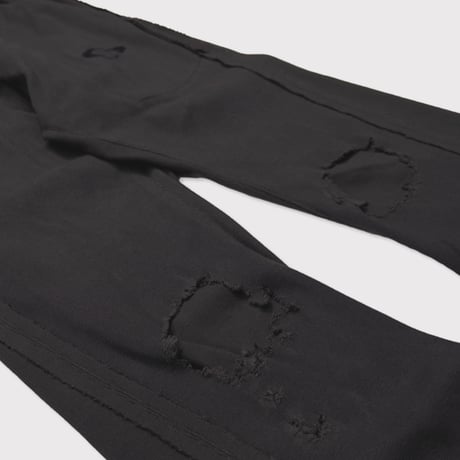 Destroy Twist Easy Pants(HIGH GAUGE RIB KNIT)CHARCOAL