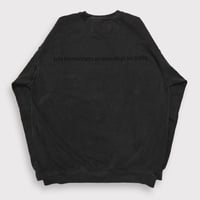 BOOTLEG CREW SWEAT(A MAN'S SHADOW)AGED BLACK
