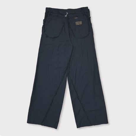 Slash Seam Twist Wide Trousers(VIRGIN WOOL)PLAIN