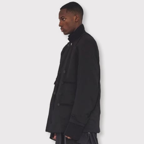 Slash Seam Hunting Tailored Jacket(CLASSIC GABARDINE) BLACK