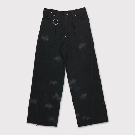 Twist Seam Lot.20603T R&D(100YEARS DENIM) BLACK