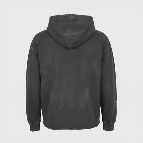 Inactive Hoodie With Repaired/AGED BLACK
