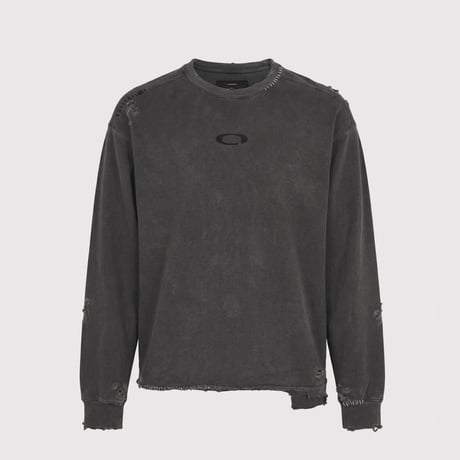 Inactive Crew Sweat With Repaired/AGED BLACK