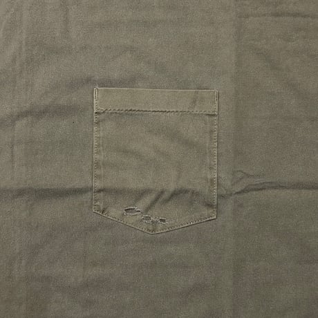 Damaged Tunic With Pocket(PIGMENT DYED) OLIVE