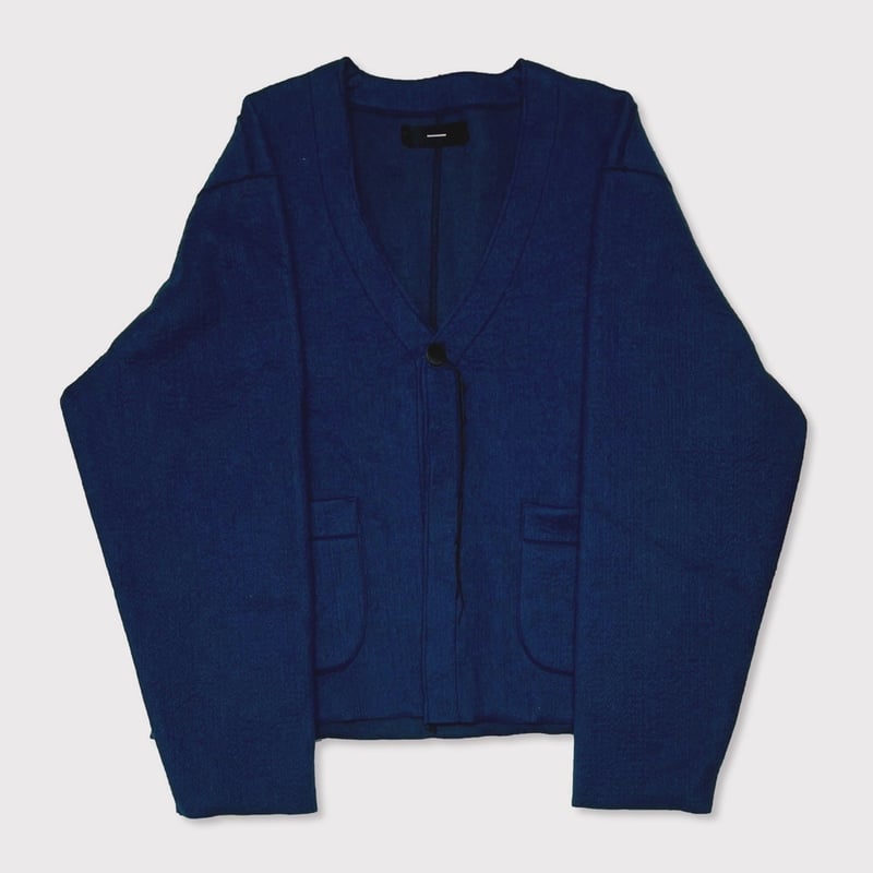 Cut Off 1B Cardigan(NEEDLE SHAGGY MOHAIR)KLEIN