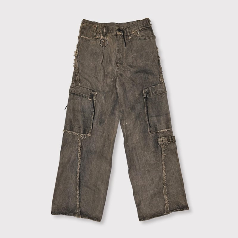 パンツ minus Slash Seam Twist Cargo Jeans Slash Seam Twist Cargo Jeans(DUST GREY) | MINUS