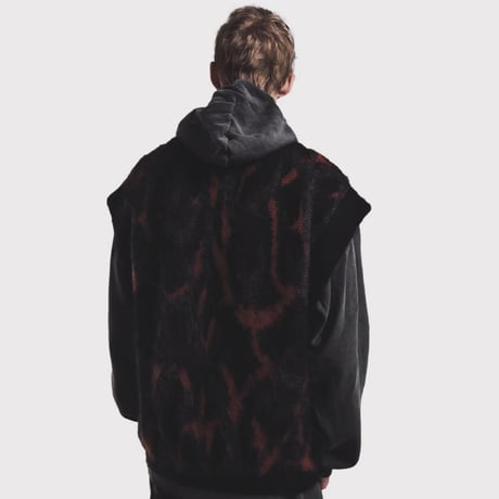 Tribal Camouflage Mohair Cardigan(KID MOHAIR)