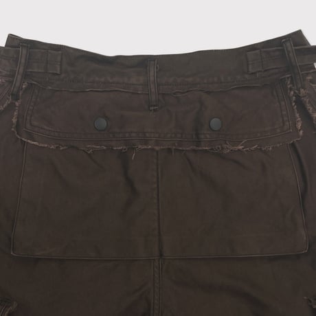 Slash Seam Twist Cargo Pants(PIGMENT DYED MOLESKIN) MOCHA