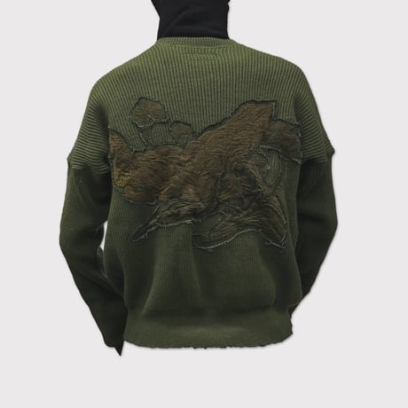 Love Knit Jumper(SWEDISH ARMY VINTAGE) OLIVE