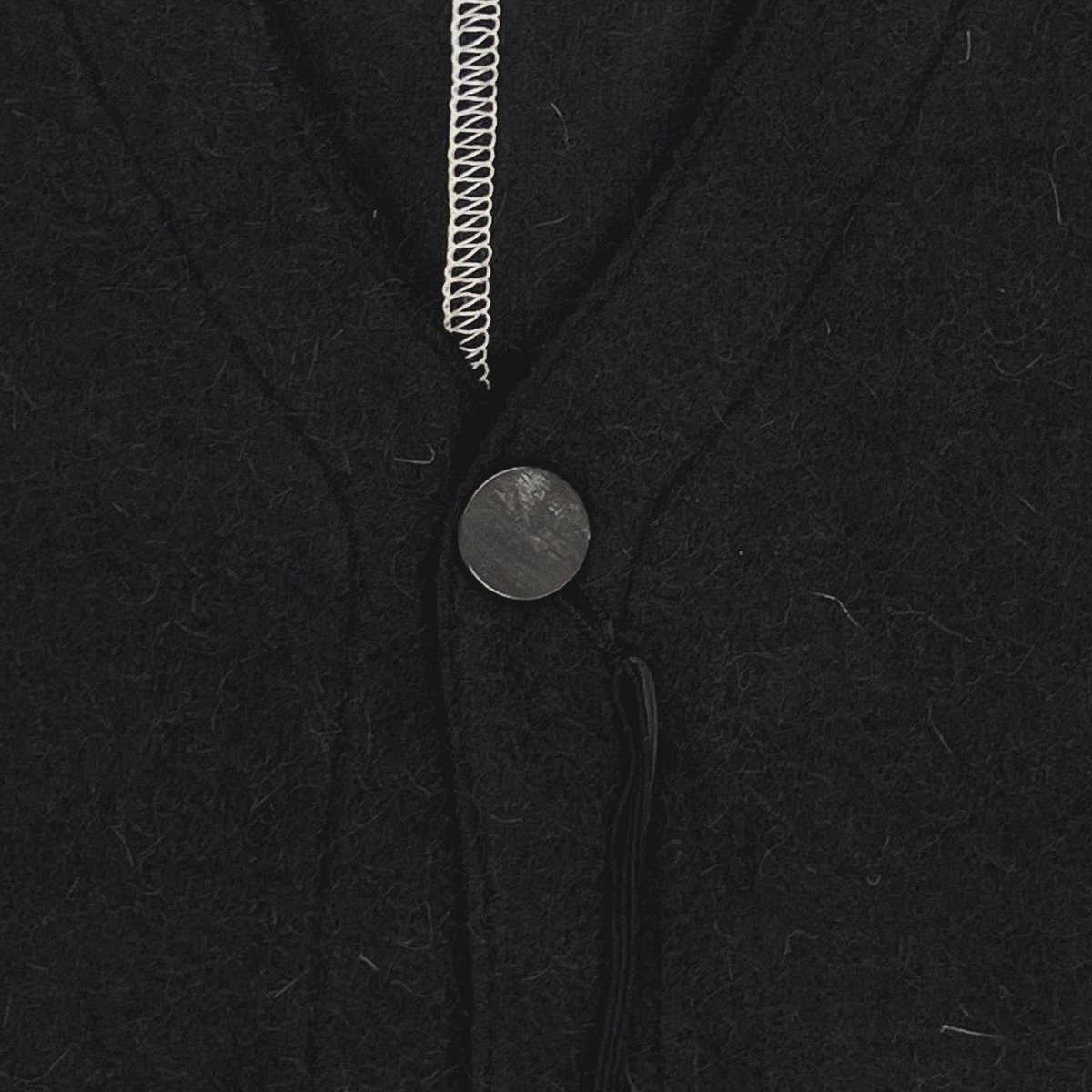 Cut Off 1B Cardigan(NEEDLE SHAGGY MOHAIR)BLACK