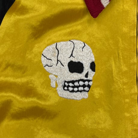 x A PUZZLING HOME Souvenir Love Jacket(TWO FACE) BLACK