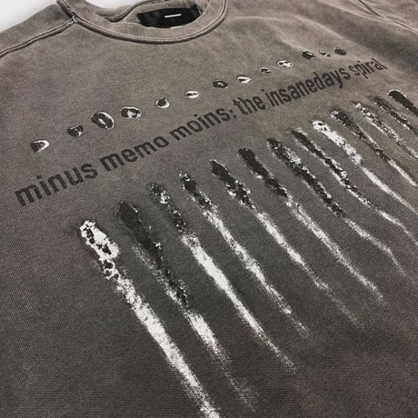 BOOTLEG CREW SWEAT(BLACK SHINE)AGED BLACK