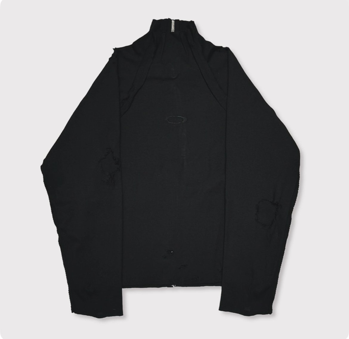 High-Neck Cotton Logo Knit With Damaged(HIGH GA