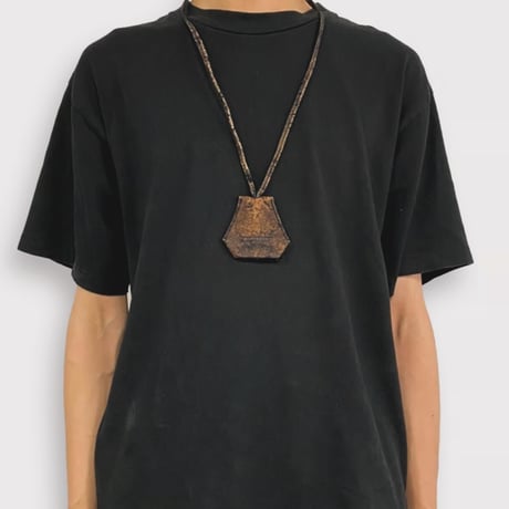 TIMELESS MOINS KEYNECK (TEMPORARY SKIN WASHI LEATHER)  /BLACK