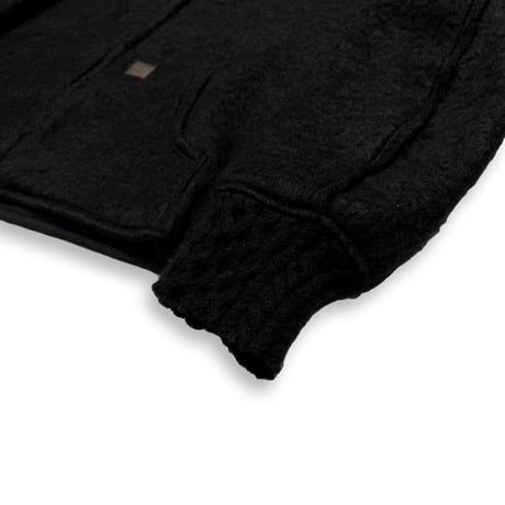 TIMELESS  Slash Seam Over Active Hoodie(ITALIAN MOHAIR WOOL)