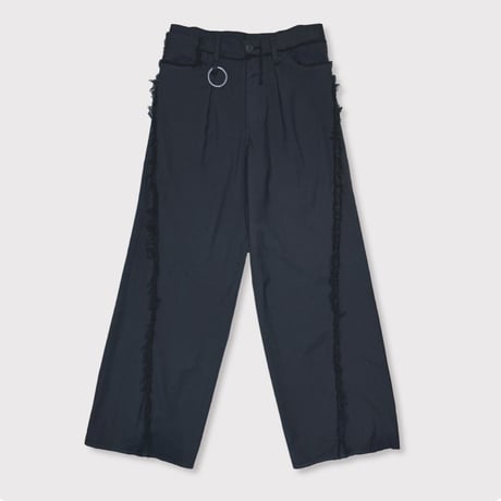 Slash Seam Twist Wide Trousers(VIRGIN WOOL)PLAIN