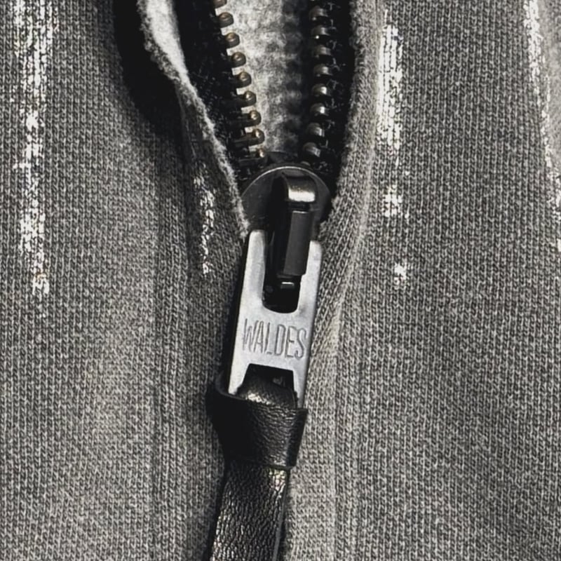 Bootleg Zip Up Hoodie With Damaged(SHINE) | MIN