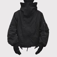 Flight Bomber With Hook DEADSTOCK(VEGETABLE DYED NYLON) BLACK