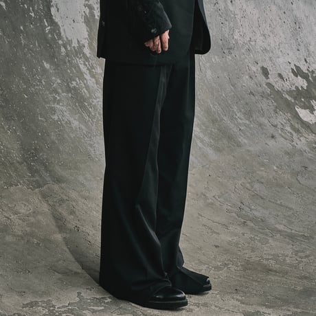 Adjust Wide Trousers(NOIR) BLACK