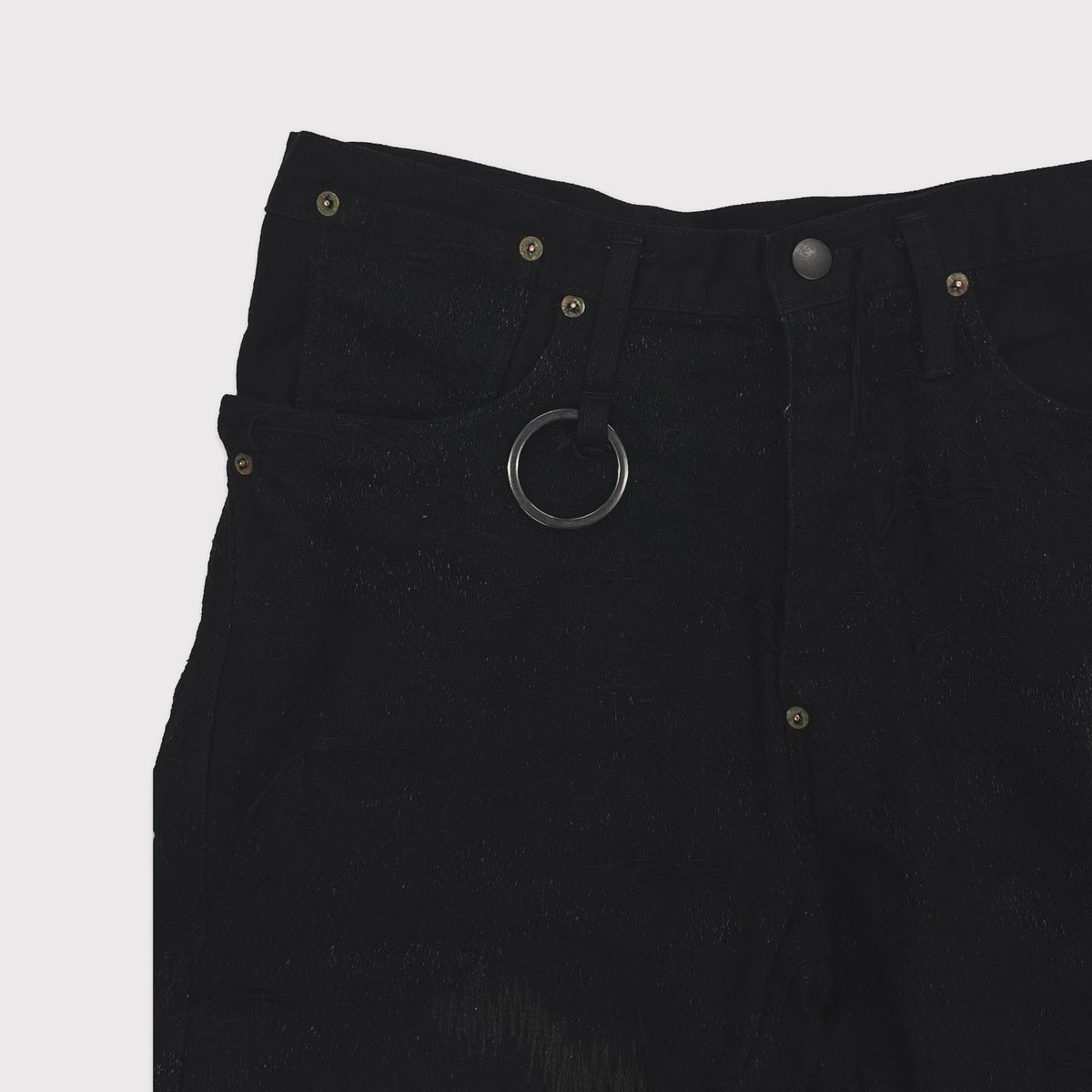 Twist Seam Lot.20603T R&D(100YEARS DENIM) BLACK